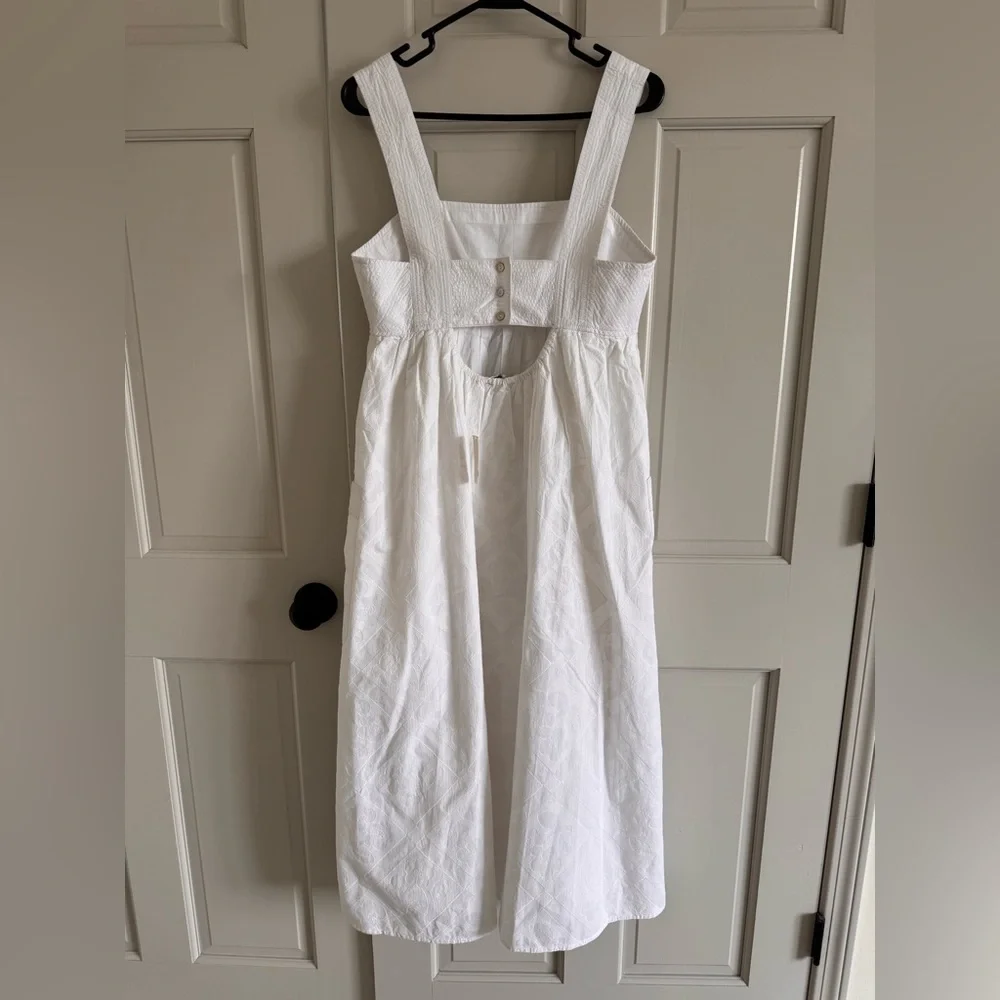 NWT Madewell white embroidered dress 6 - Picture 2 of 4